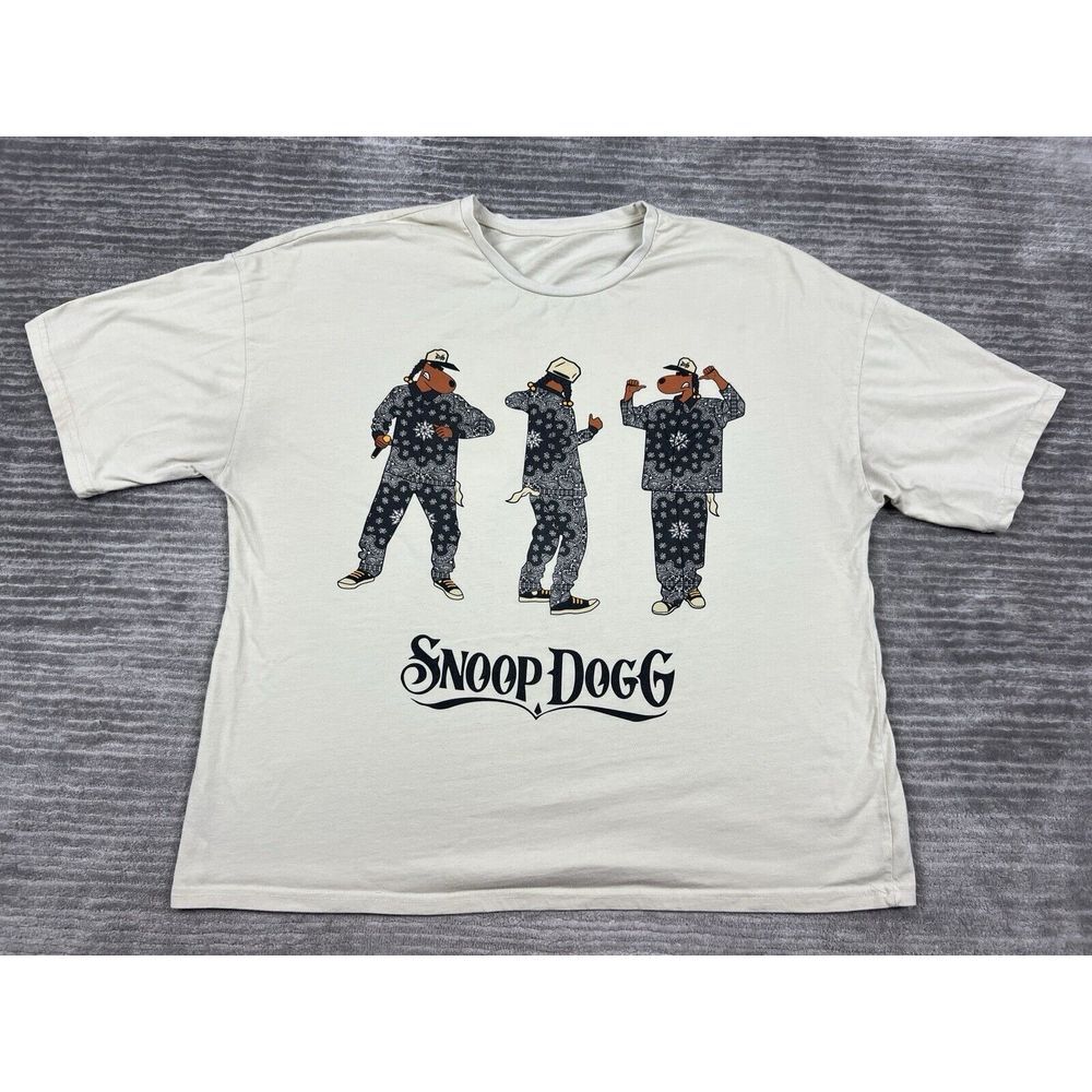 Dogg Supply by Snoop Dogg Shirt Mens 2XL‎ XXL Beige Rap Hip Hop Death Row
